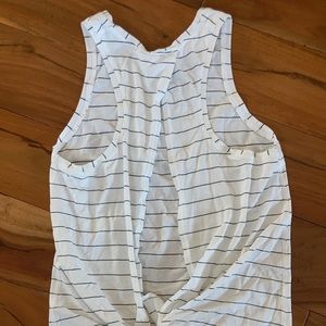 Lululemon open tie back tank top stripe 4